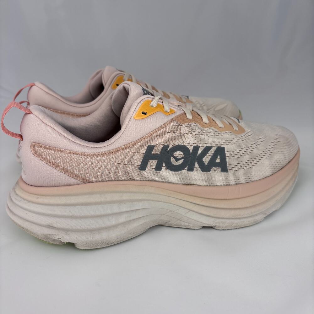 Hoka Bondi 8 Women's Running Shoes Pink Size 10D Wide 1127954